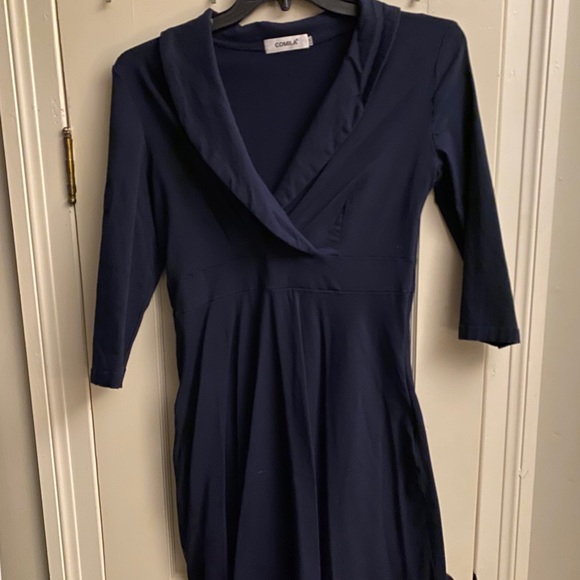 Comila Navy Dress - Picture 1 of 10